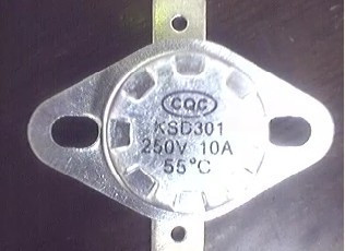 KSD301 KSD201 250V10A55度 突跳式温控器 温控开关 常闭型|一淘网优惠购|购就省钱